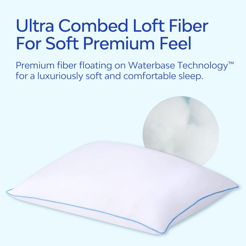 Mediflow Elite Collection Water Pillow - Orthopedic Neck Pain Relief, Adjustable for Sleeping (Single, White) - Image 3